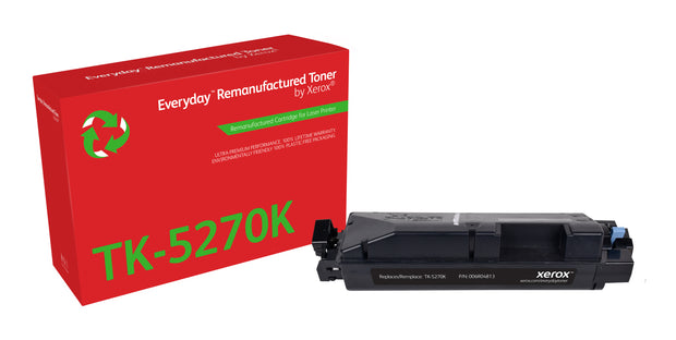 Everyday Svart Remanufactured Toner by Xerox compatible with Kyocera TK-5270K