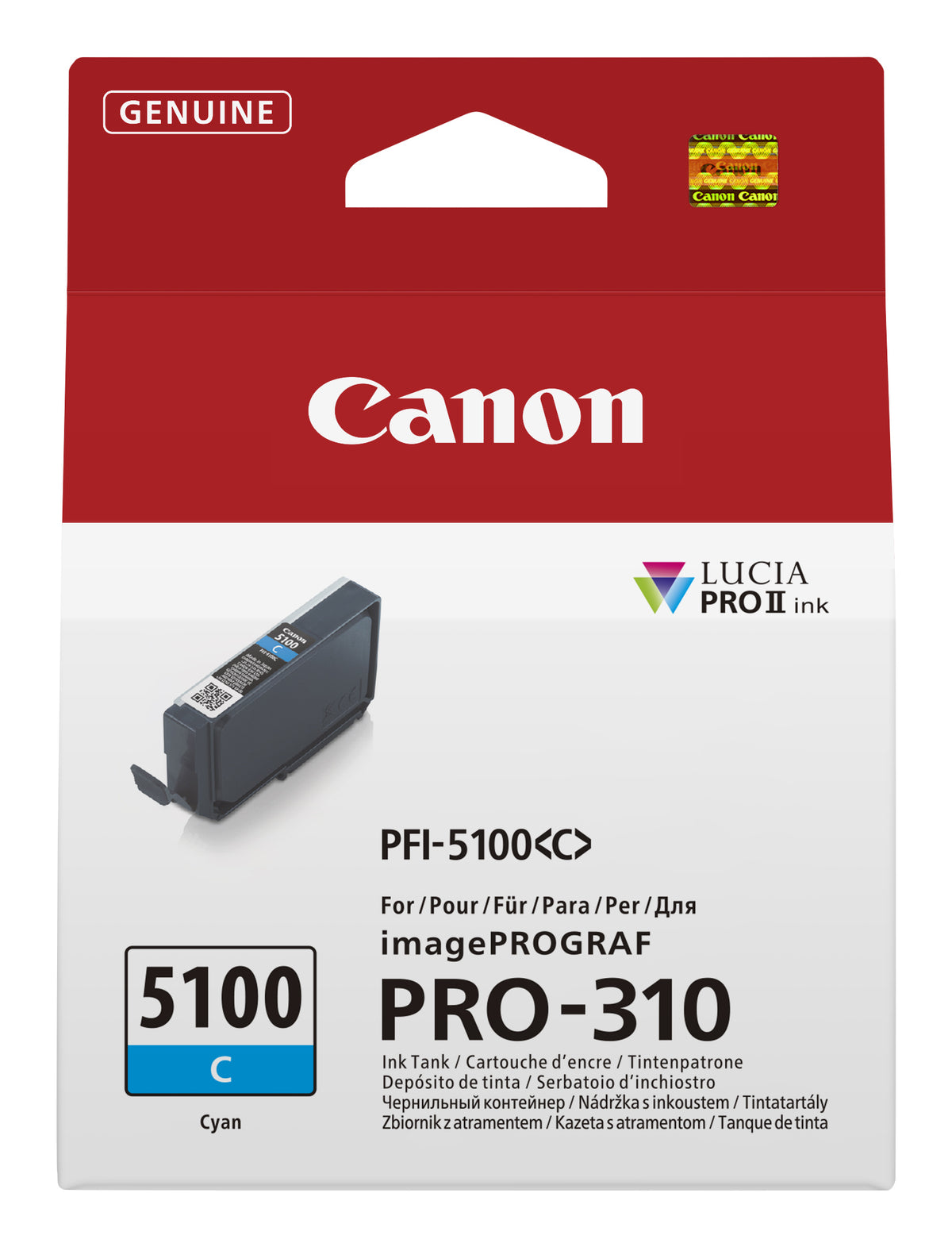 Canon PFI-5100 C bläckpatroner Original Cyan