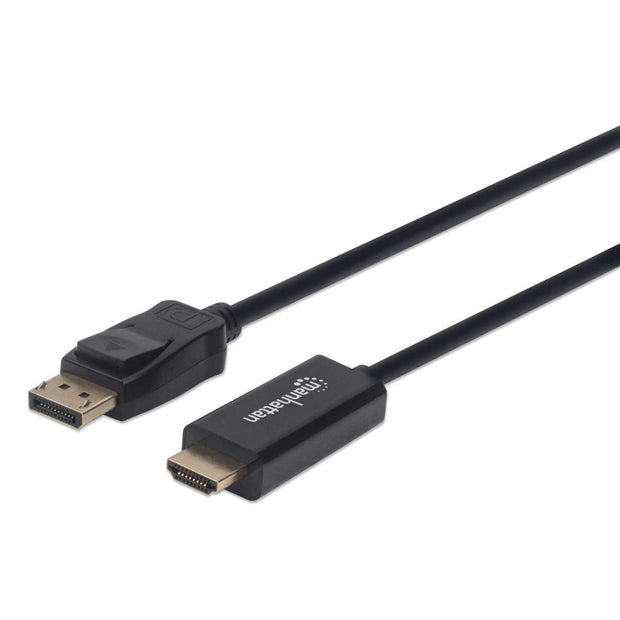 Manhattan 153201 videokabeladapter 1,8 m DisplayPort HDMI Svart