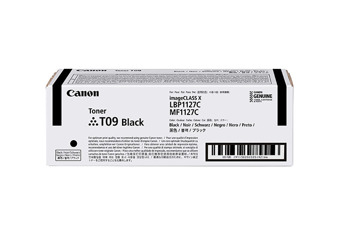 Canon TONER T09 BK Tonerkassett Original Svart