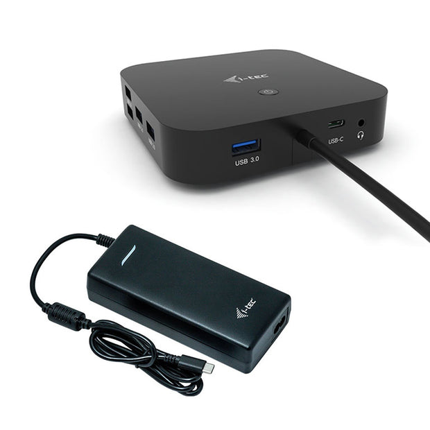 i-tec C31DUALDPDOCKPD100W dockningsstationer för bärbara datorer Kabel USB 3.2 Gen 1 (3.1 Gen 1) Type-C Svart