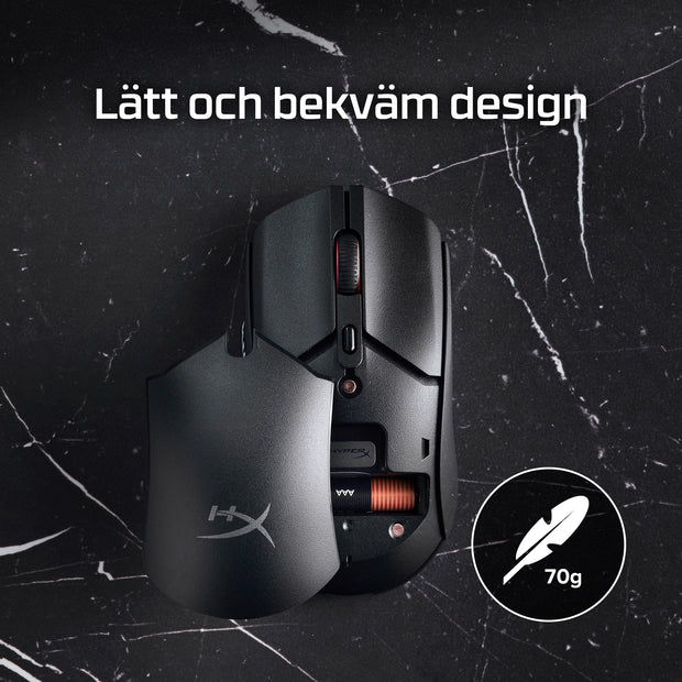 HyperX Pulsefire Haste 2 Core Wls datormus