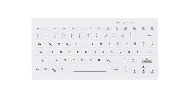 Contour Design Active Key AK-C4112F-FU1-W/GE tangentbord Medical RF Trådlös QWERTZ tyska Vit