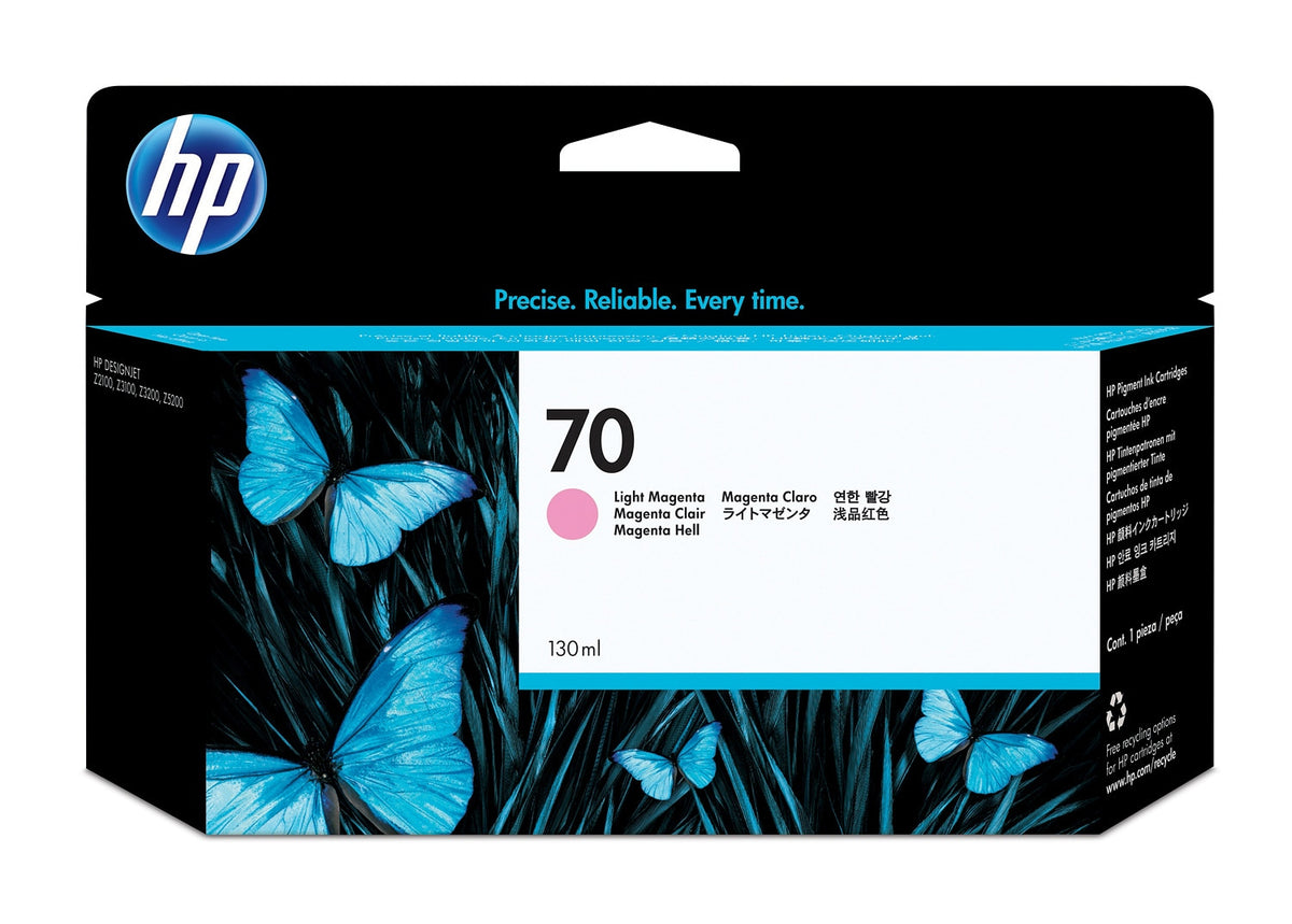 HP 70 130 ml ljus magenta bläckpatron - Termisk bläckstråle