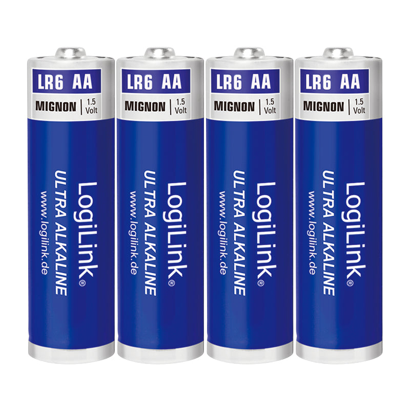 LogiLink LR6B4 hushållsbatteri Engångsbatteri AA Alkalisk