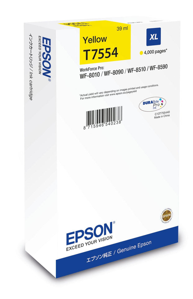 Epson WF-8xxx Series Ink Cartridge XL Yellow bläckpatron