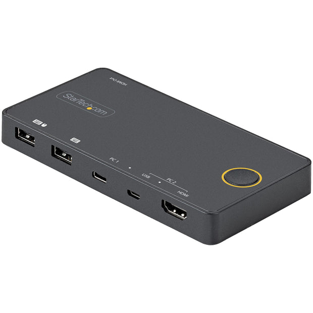 StarTech.com 2-ports hybrid USB-A + HDMI och USB-C KVM-switch