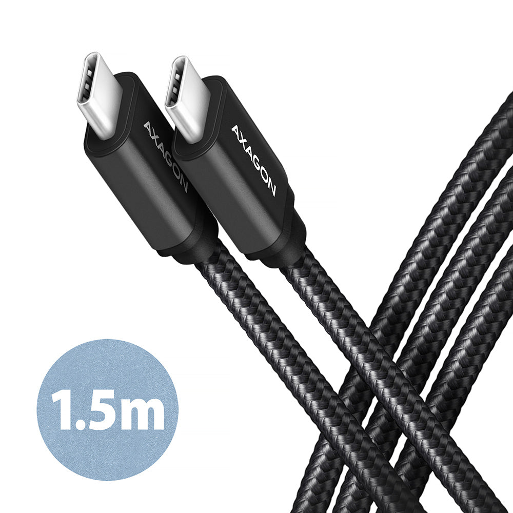 Axagon BUCM3-CM15AB USB-kablar USB 3.2 Gen 1 (3.1 Gen 1) 1,5 m USB C 5 Gbit/s 60 W