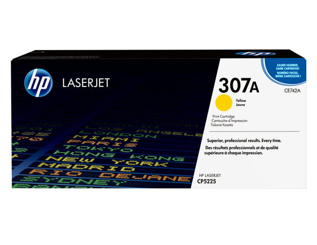 HP 307A gul LaserJet-tonerkassett