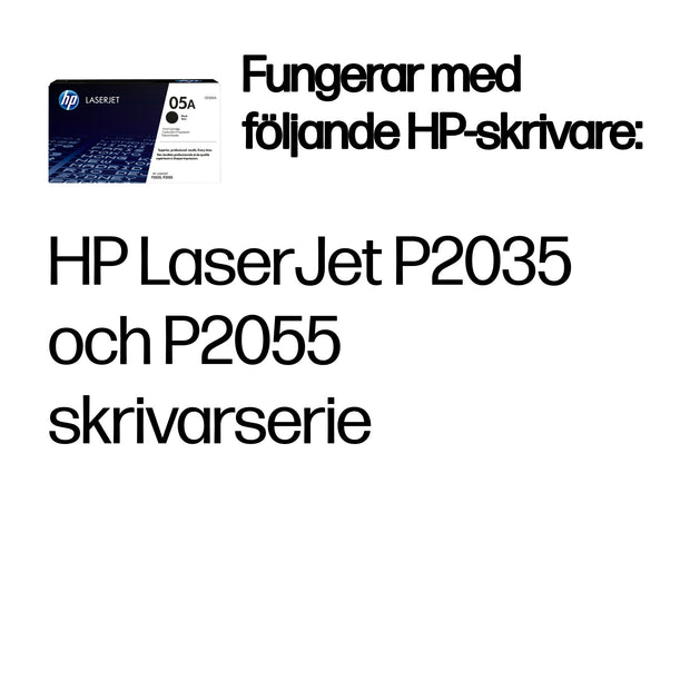 HP 05A svart LaserJet-tonerkassett