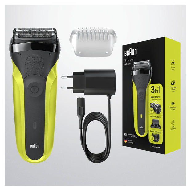 Braun Series 3 81702942 rakapparater för män Folierakapparat Trimmer Svart