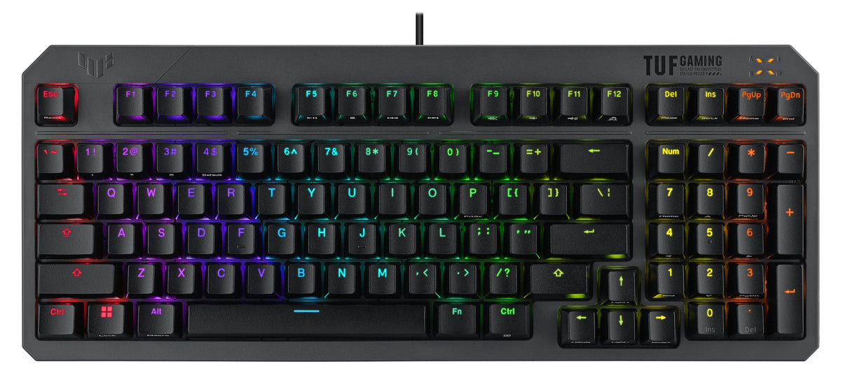 ASUS TUF Gaming K3 Gen II tangentbord Spela USB QWERTY Svart