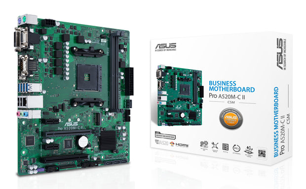 ASUS PRO A520M-C II/CSM AMD A520 Uttag AM4 micro ATX