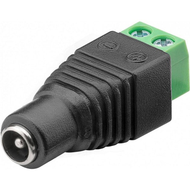 Techly IADAP TB2-DC5521FM kabelomvandlare (hane/hona) Terminal Block 2-pin DC (5.50