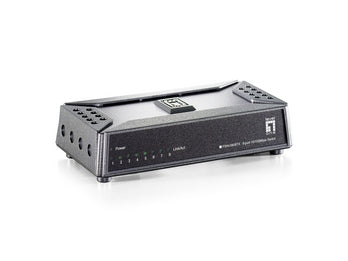 LevelOne FSW-0808TX nätverksswitchar Ohanterad Fast Ethernet (10/100) Grå