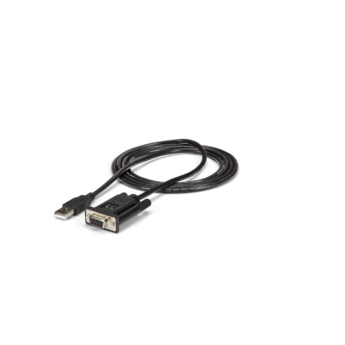 StarTech.com USB till nollmodem RS232 DB9 seriell DCE-kabeladapter med 1 port och