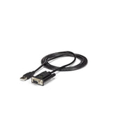 StarTech.com USB till nollmodem RS232 DB9 seriell DCE-kabeladapter med 1 port och