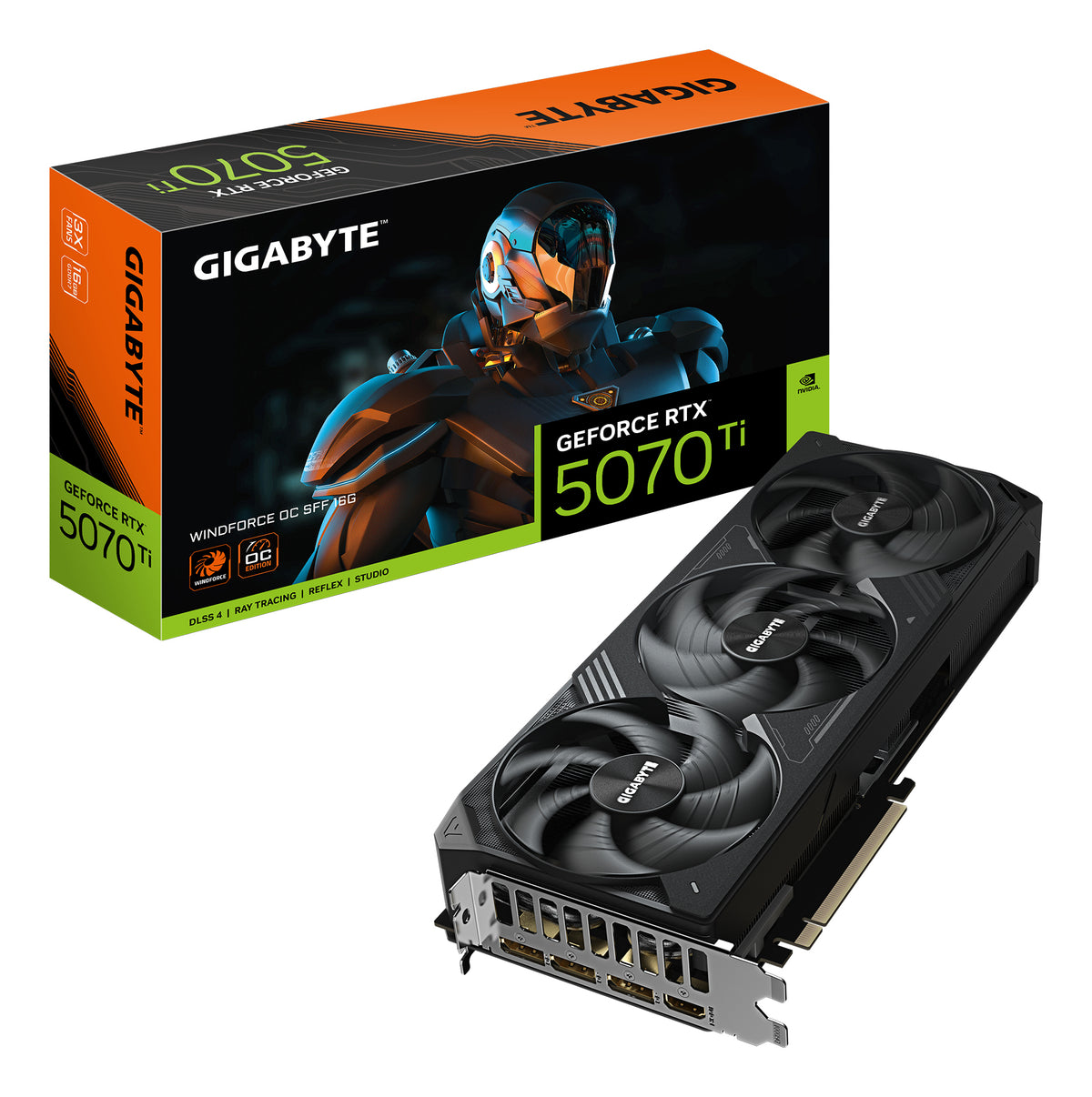 GIGABYTE GeForce RTX 5070 Ti WINDFORCE OC SFF 16G NVIDIA