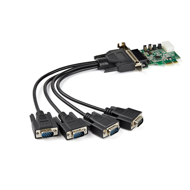 StarTech.com PCI Express RS232 seriell kortadapter med 4 portar