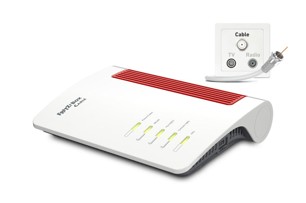 Box FRITZ! 6670 trådlös router Dual-band (2,4 GHz / 5 GHz) Vit