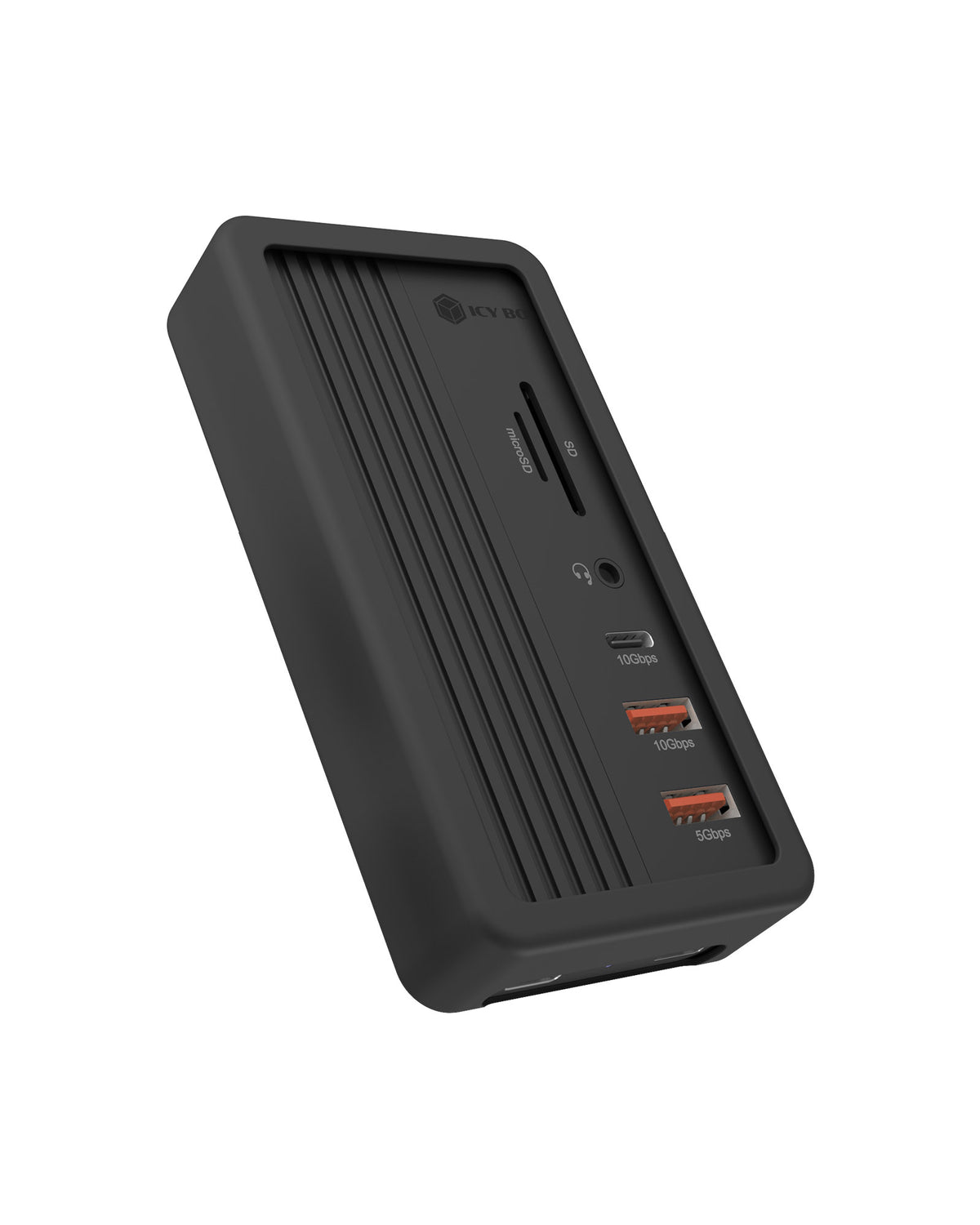 ICY BOX IB-DK4072M-CU31 USB 3.2 Gen 2 (3.1 Gen 1) Type-C Svart