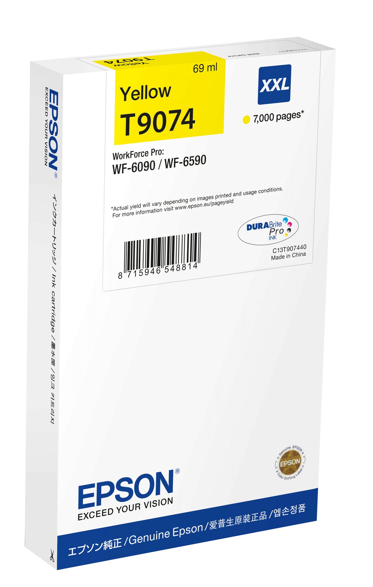 Epson WF-6xxx Ink Cartridge Yellow XXL bläckpatron