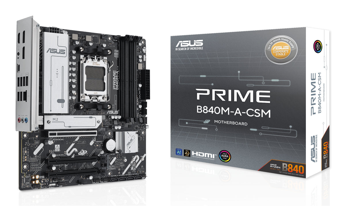 ASUS PRIME B840M-A-CSM AMD B840 AM5-sockel micro ATX