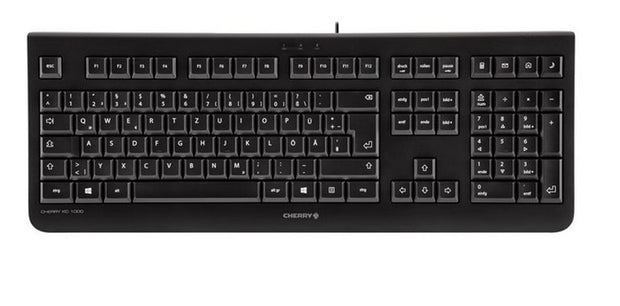 CHERRY KC 1000 tangentbord Kontor USB QWERTY Spansk Svart