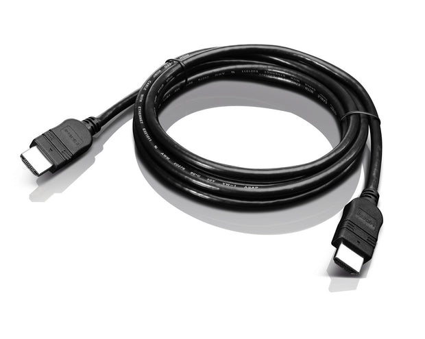 Lenovo 2.0m HDMI HDMI-kabel 2 m HDMI Typ A (standard) Svart