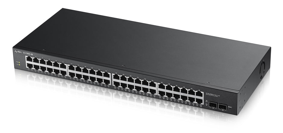 Zyxel GS1900-48-EU0102F nätverksswitchar L2 Gigabit Ethernet (10/100/1000) Svart