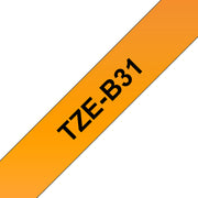 Brother TZE-B31 etikett-tejp Svart på neonorange