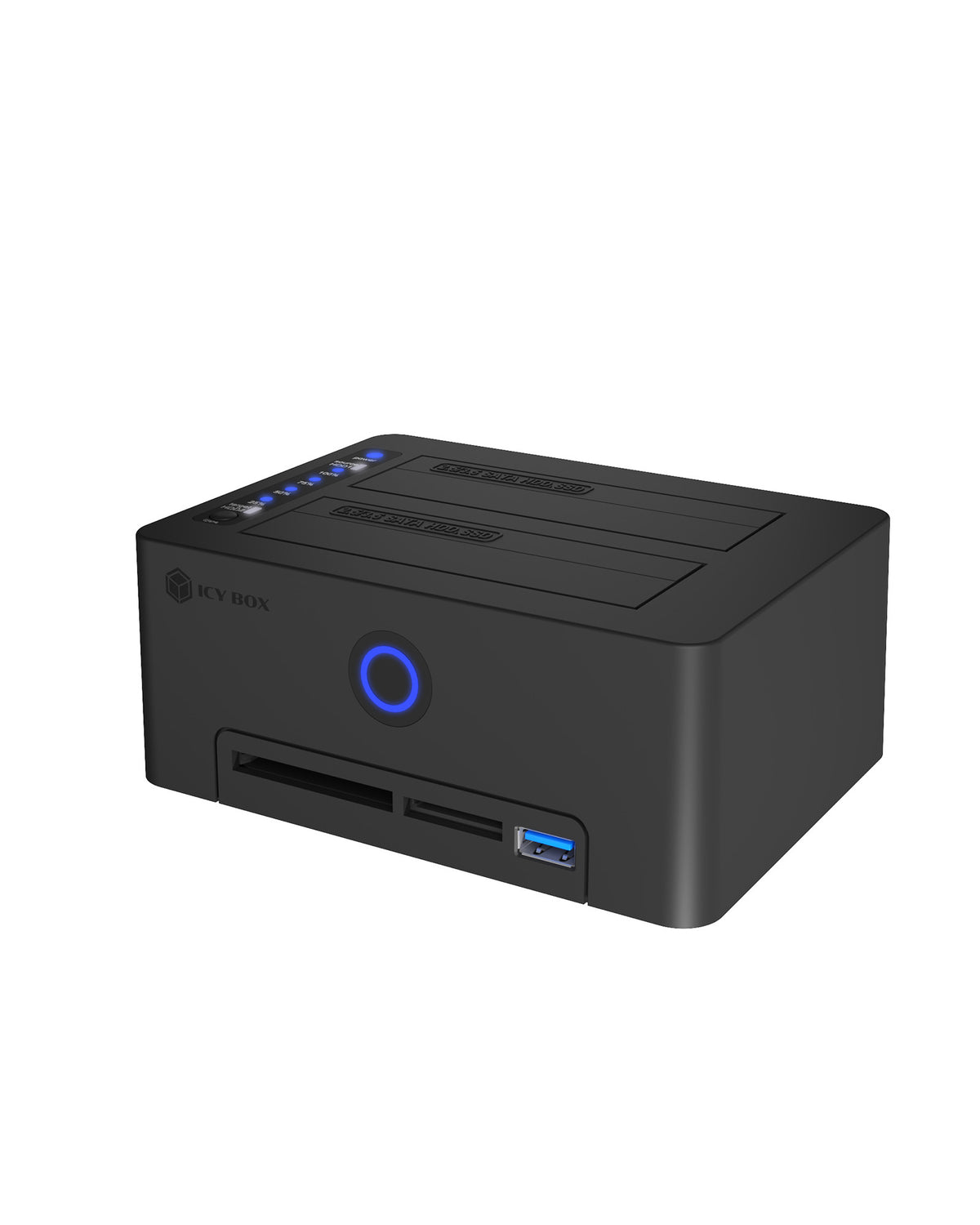ICY BOX IB-1233CL-CR USB 3.2 Gen 1 (3.1 Gen 1) Type-A Svart