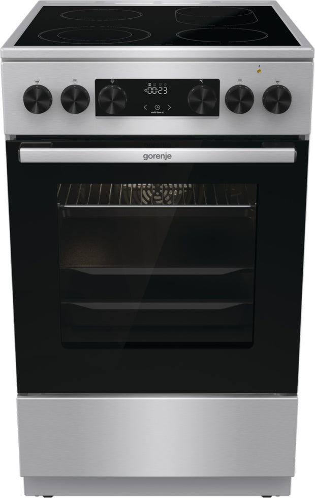 Gorenje GECS5C70XA spis Fristående köksspis Elektrisk Keramisk Rostfritt stål