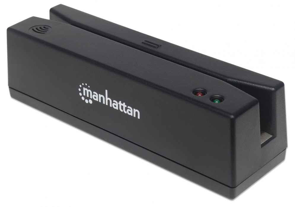 Manhattan 460255 magnetkortsläsare USB Svart