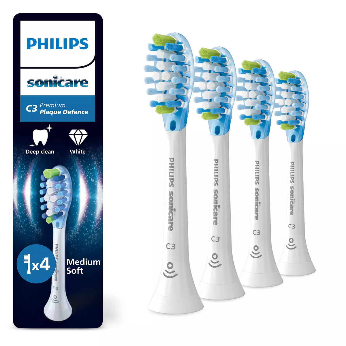 Philips Premium Plaque Defence HX9044/87 4-pack borsthuvuden