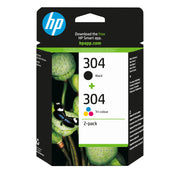 HP 304 2-pack svart/trefärg originalbläckpatroner