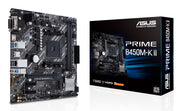 ASUS Prime B450M-K II AMD B450 Uttag AM4 micro ATX