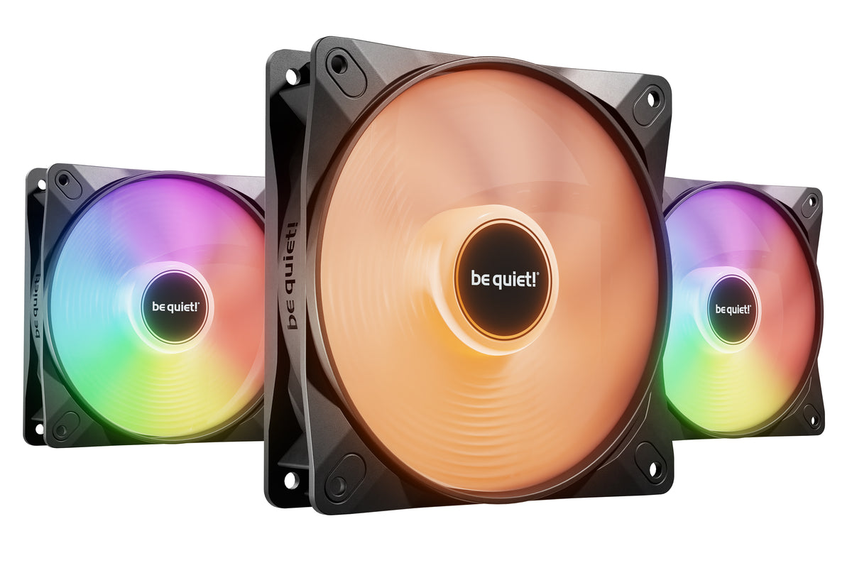 be quiet! LIGHT WINGS LX 120mm PWM 3-Pack Black Datorväska Fan