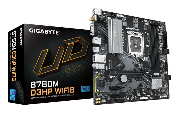 GIGABYTE B760M D3HP WIFI6 moderkort Intel B760 Express LGA 1700 micro ATX