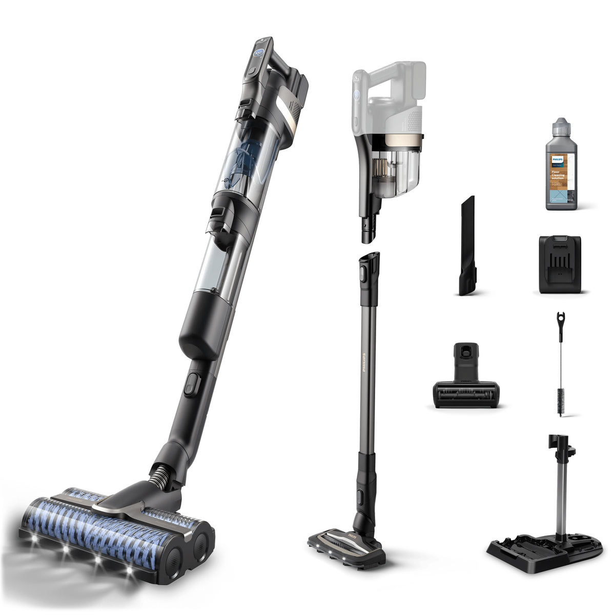 Philips 9000 Series AquaTrio sladdlös dammsugare och mopp
