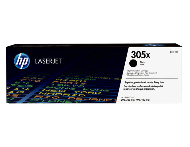 HP 305X svart LaserJet-tonerkassett med hög kapacitet