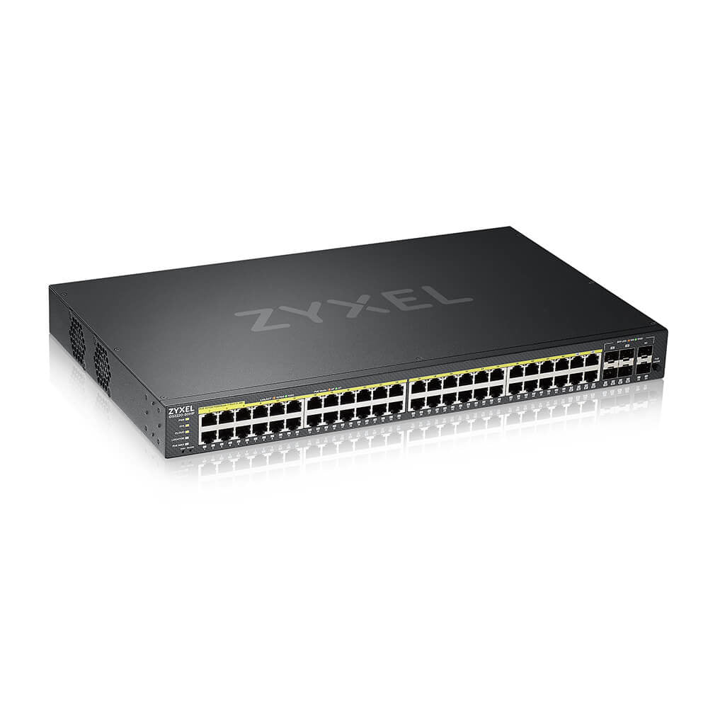 Zyxel GS2220-50HP-EU0101F nätverksswitchar hanterad L2 Gigabit Ethernet