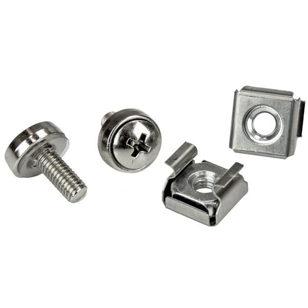StarTech.com 100-pack M5-monteringsskruvar och -korgmuttrar för serverskåp