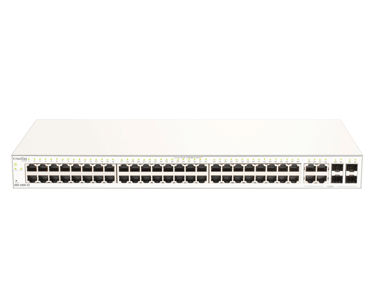 D-Link DBS-2000-52 nätverksswitchar hanterad L2 Gigabit Ethernet (10/100/1000) Grå