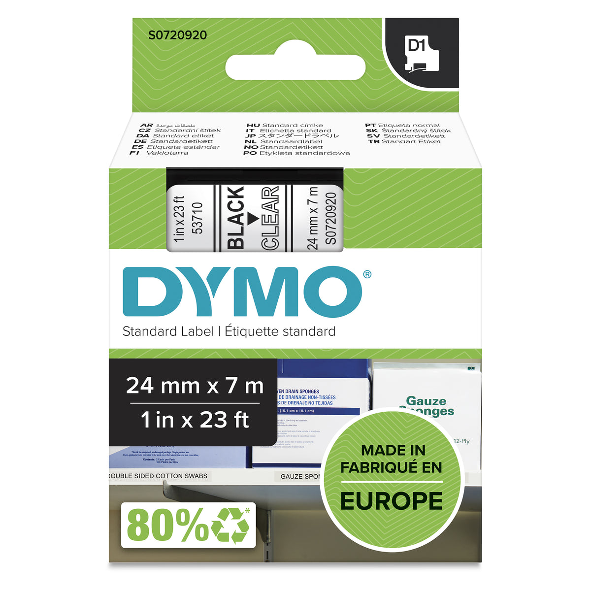 DYMO D1-originaletiketter