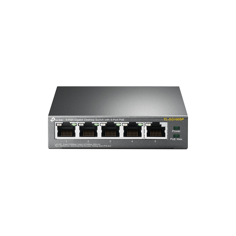TP-Link TL-SG1005P Ohanterad Gigabit Ethernet (10/100/1000) Strömförsörjning via