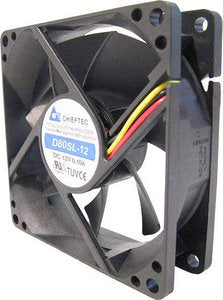 Chieftec AF-0825PWM kylsystem för dator Datorväska Fan Svart