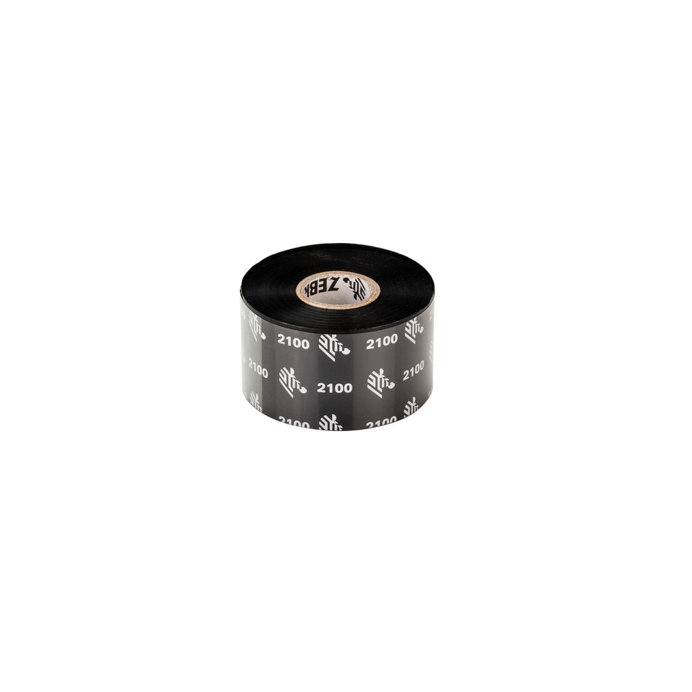 Zebra 2100 Wax värmeband 450 m Svart