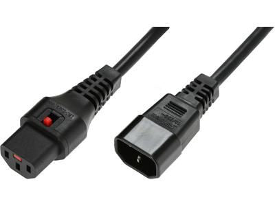 Microconnect PC1022 strömkablar Svart 3 m C14 coupler C13 coupler