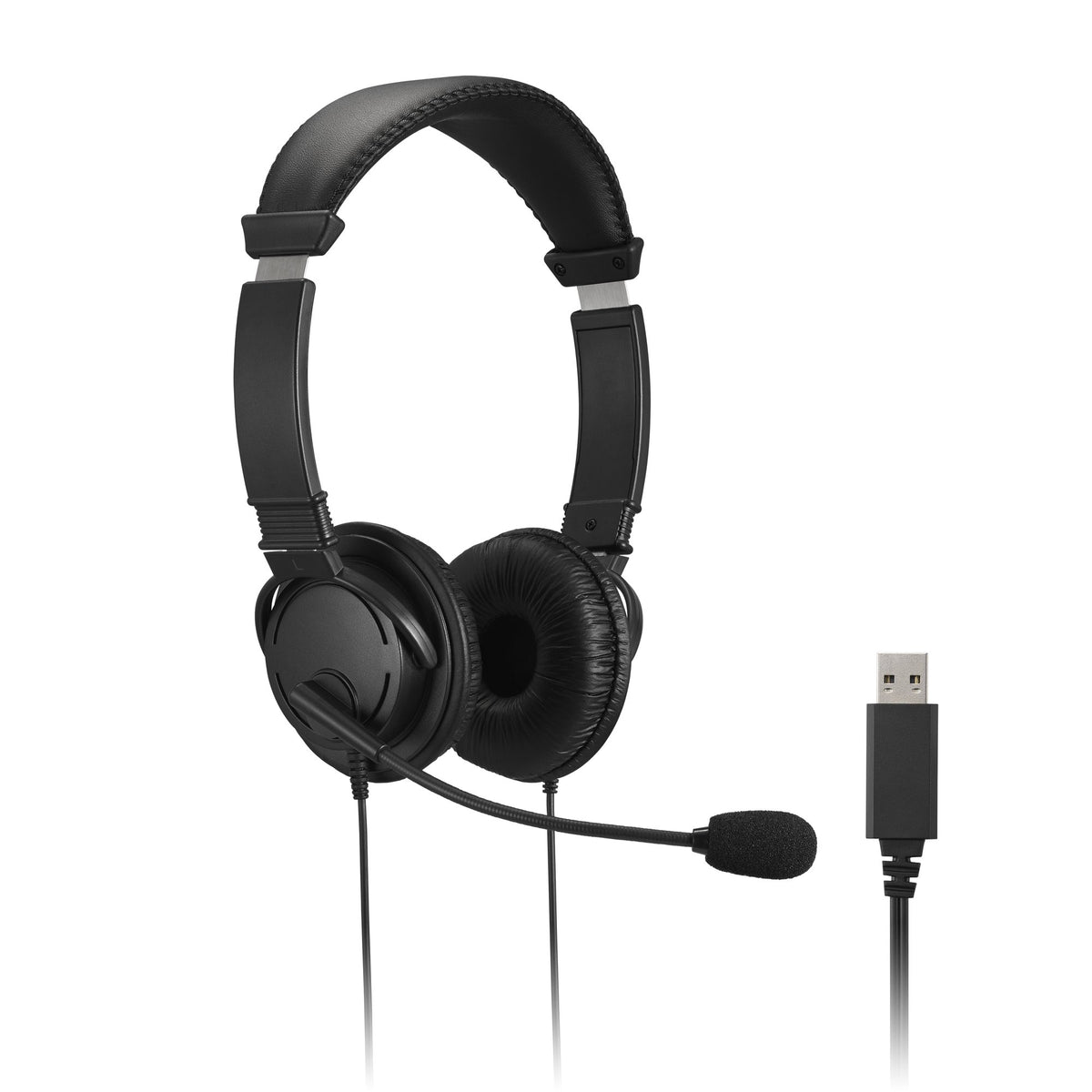 Kensington Klassiskt USB-A-headset med mikrofon och volymkontroll